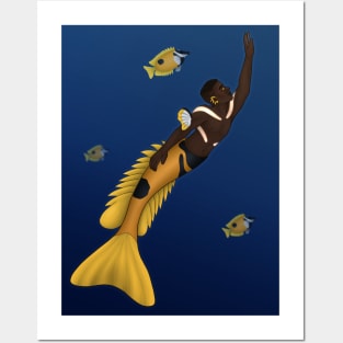 One Spot Foxface Merman Posters and Art